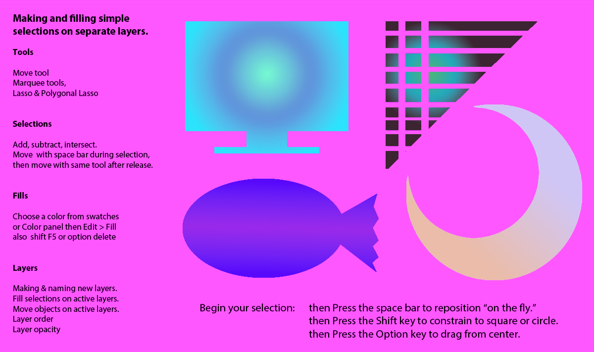 shapes project created in Photoshop